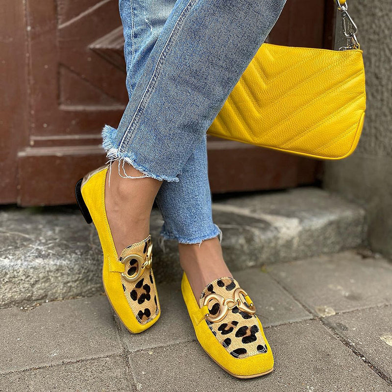 Caia™ - Mokkasiner med leopardmønster