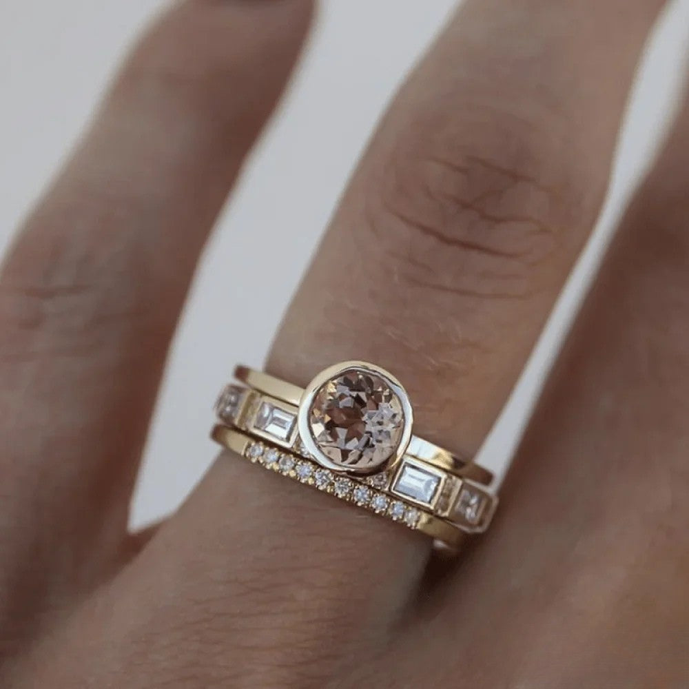 Mabel™ - Elegant ring med krystalguld indlæg