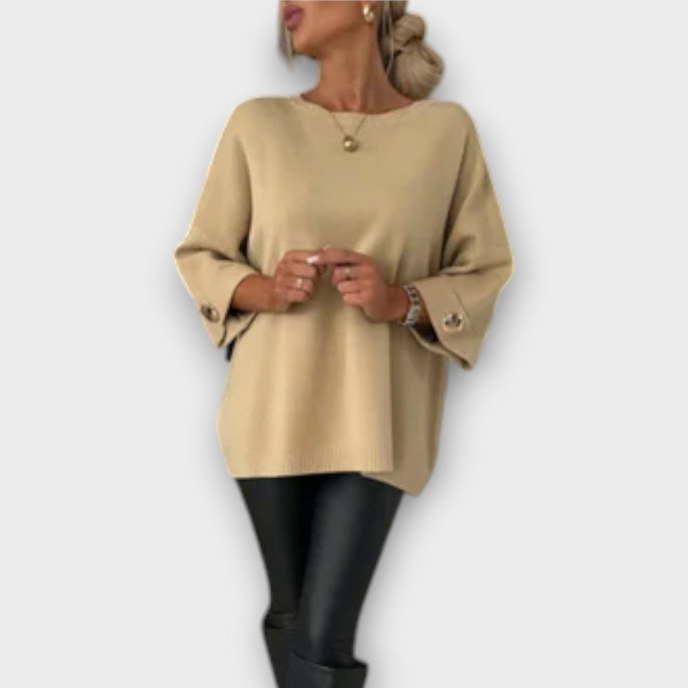 Ruby™ - Elegant strikbluse