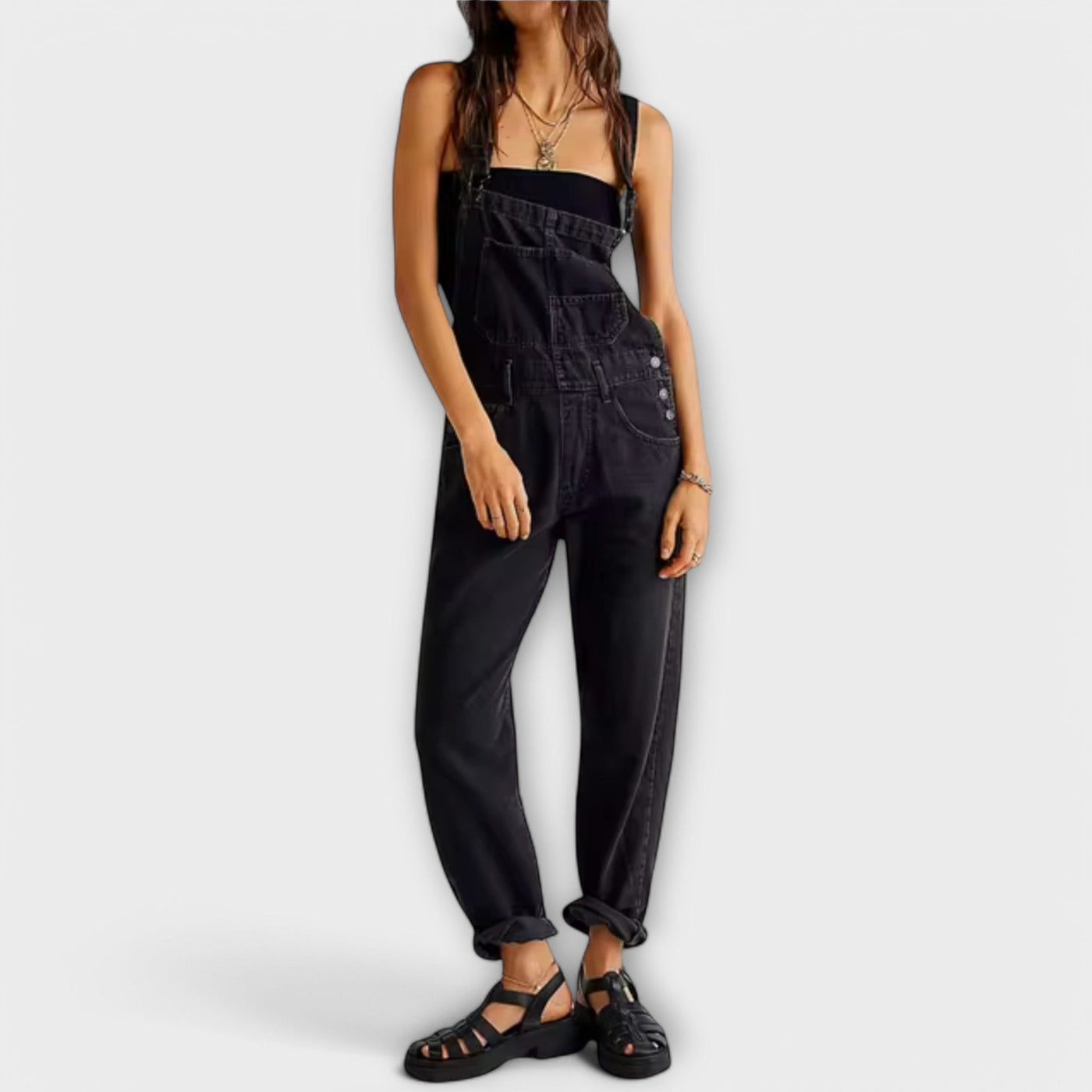 Kaelle™ - Afslappet denim overalls