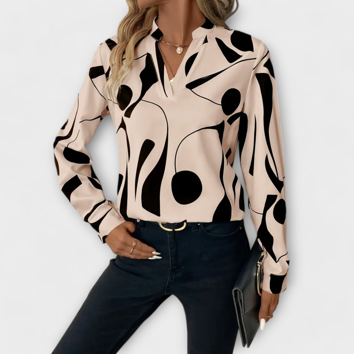 Rosela™ - Elegant langærmet bluse