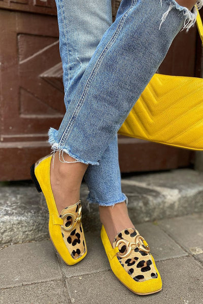 Caia™ - Mokkasiner med leopardmønster