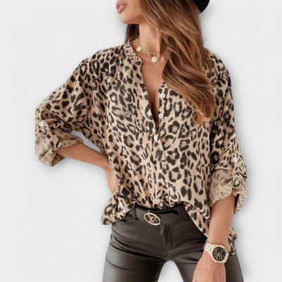 Phoenix™ - Bluse med leopardmønster