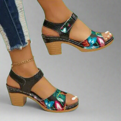 Jette™ - Stilfulde peep-toe sandaler