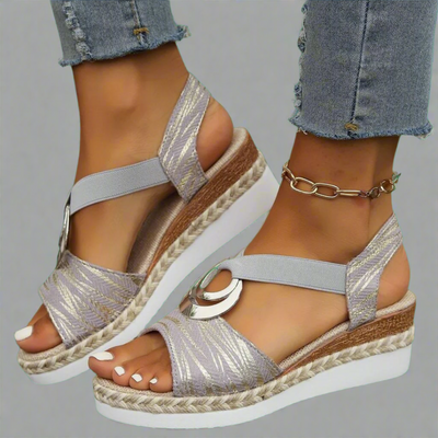 Elma™ - Håndlavede kile-sandaler