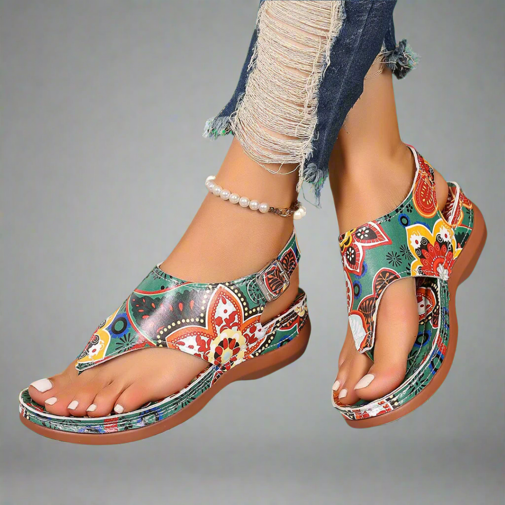 Helvi™ - Håndlavede wedge-sandaler