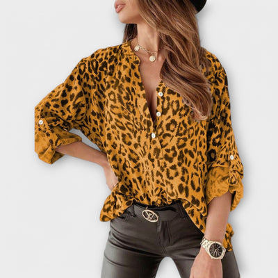 Phoenix™ - Bluse med leopardmønster