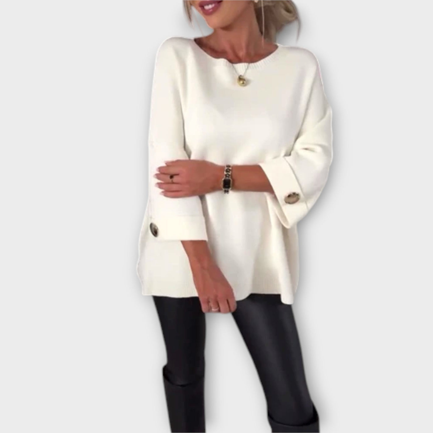 Ruby™ - Elegant strikbluse