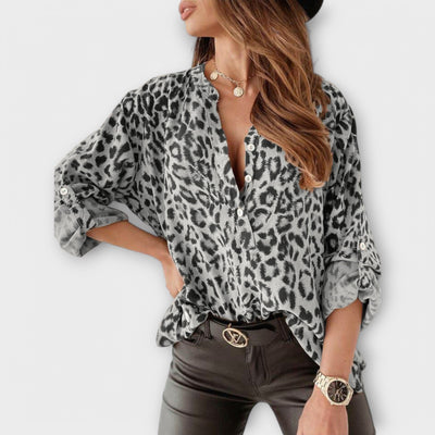 Phoenix™ - Bluse med leopardmønster