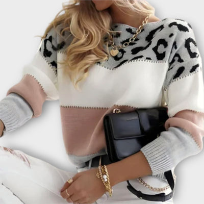 Mydel™ - Lækkert sweater med leoparddesign