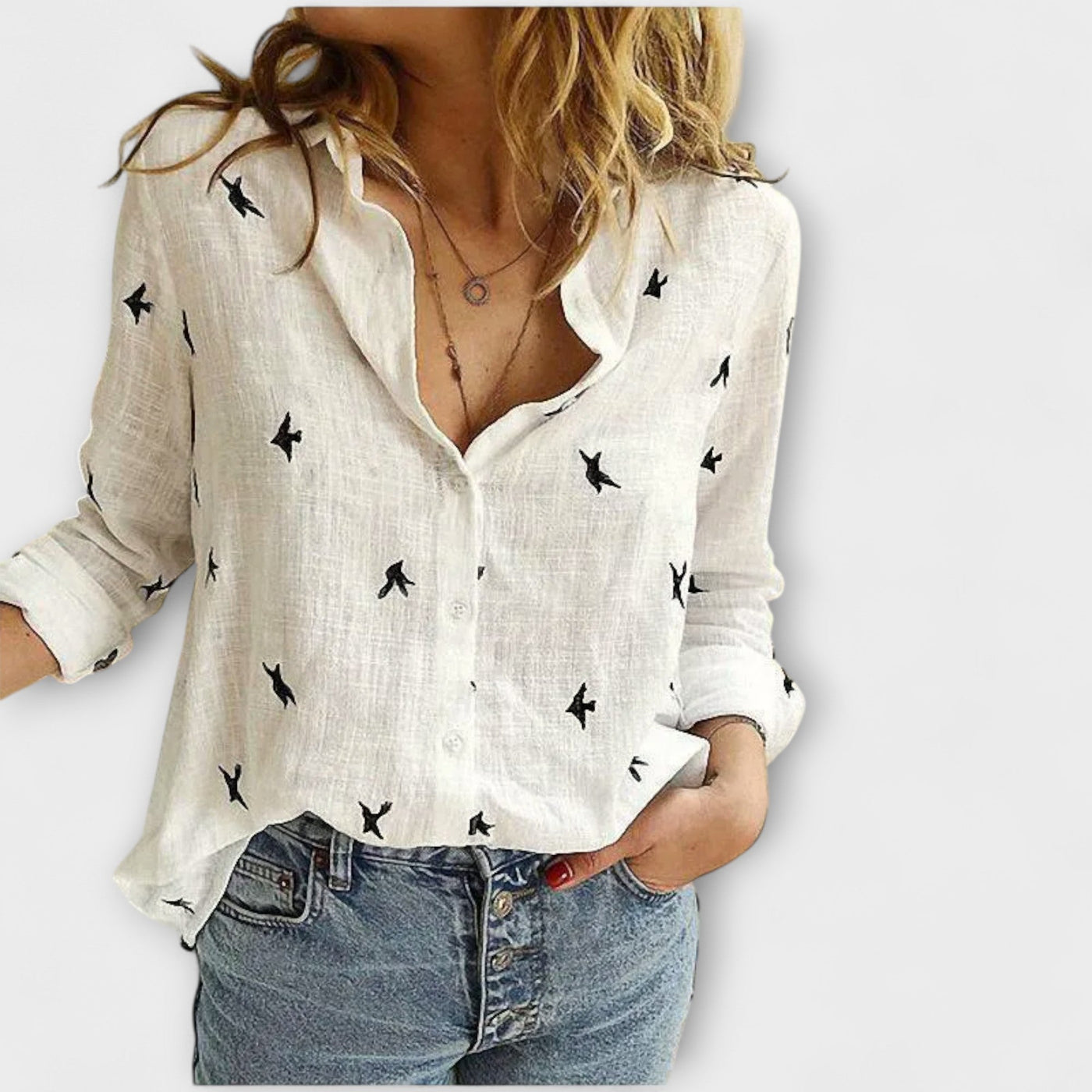 Maarni™ - Elegant Damebluse