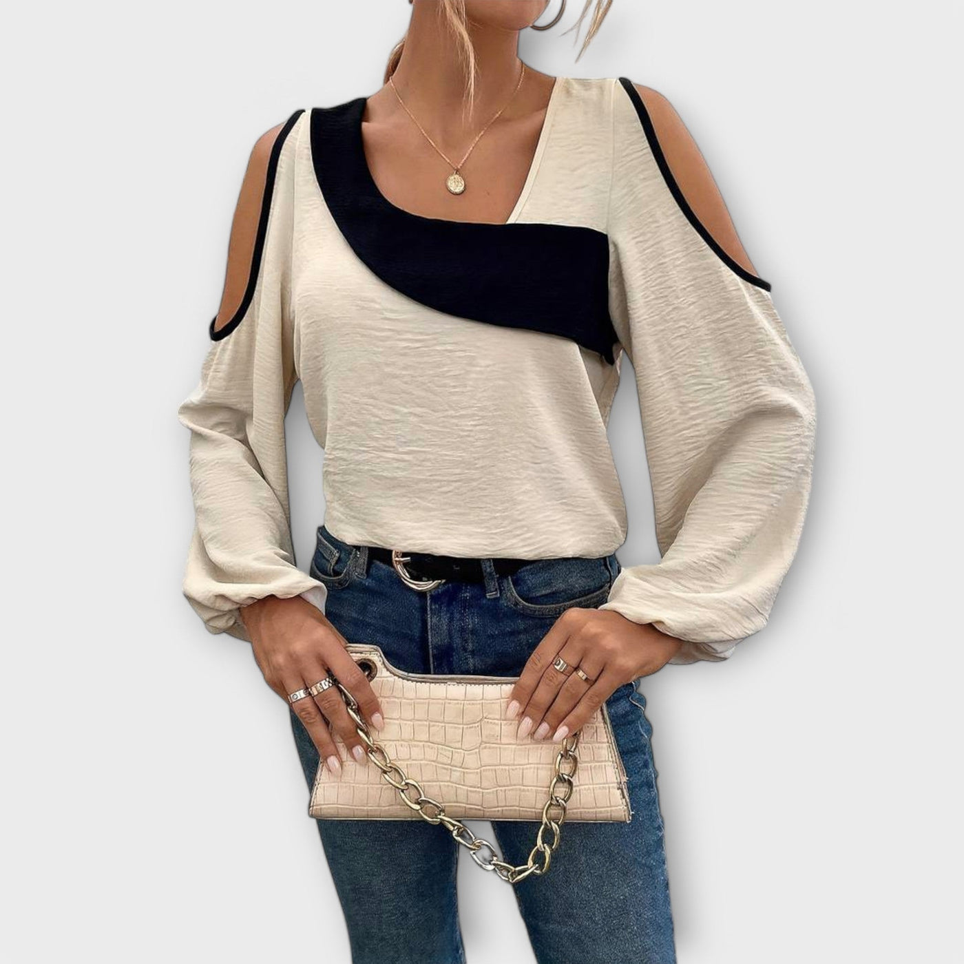 Cheryl™ - Bluse med firkantet udskæring