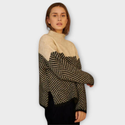 Roberta™ - Blød rullekravesweater