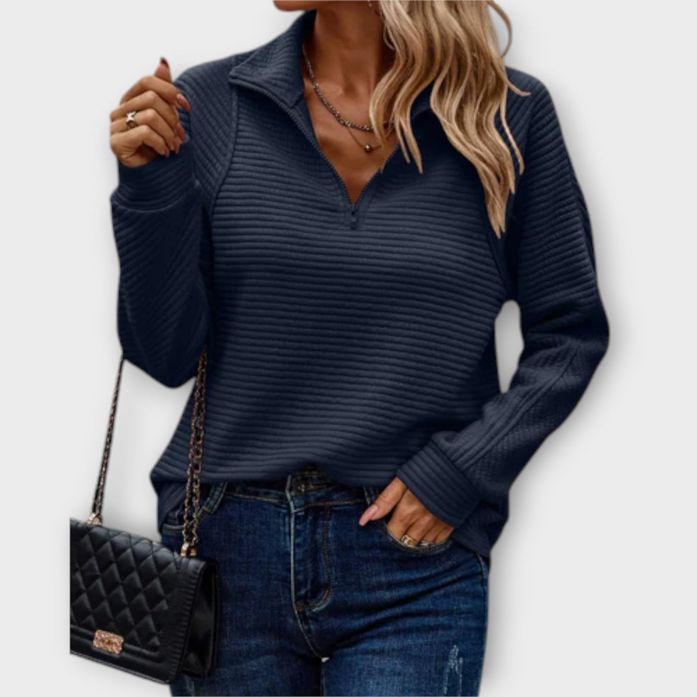 Kristie™ - Blød halfzip pullover