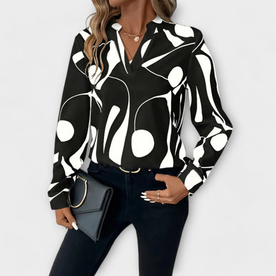 Rosela™ - Elegant langærmet bluse