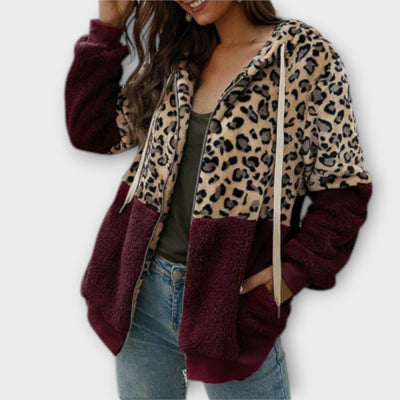 Mernelle™ - Blød fleecepullover med leoparddesign