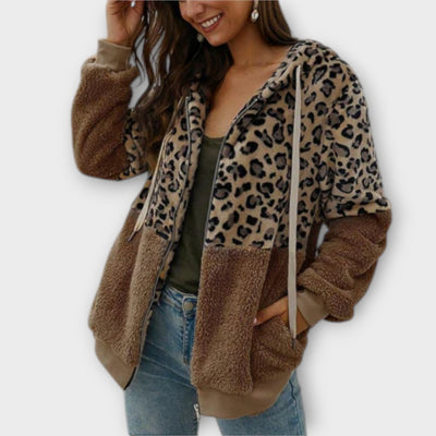 Mernelle™ - Blød fleecepullover med leoparddesign