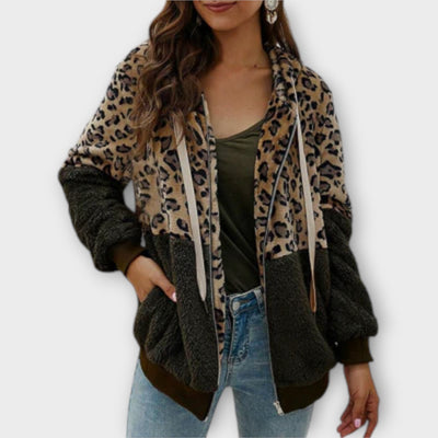 Mernelle™ - Blød fleecepullover med leoparddesign
