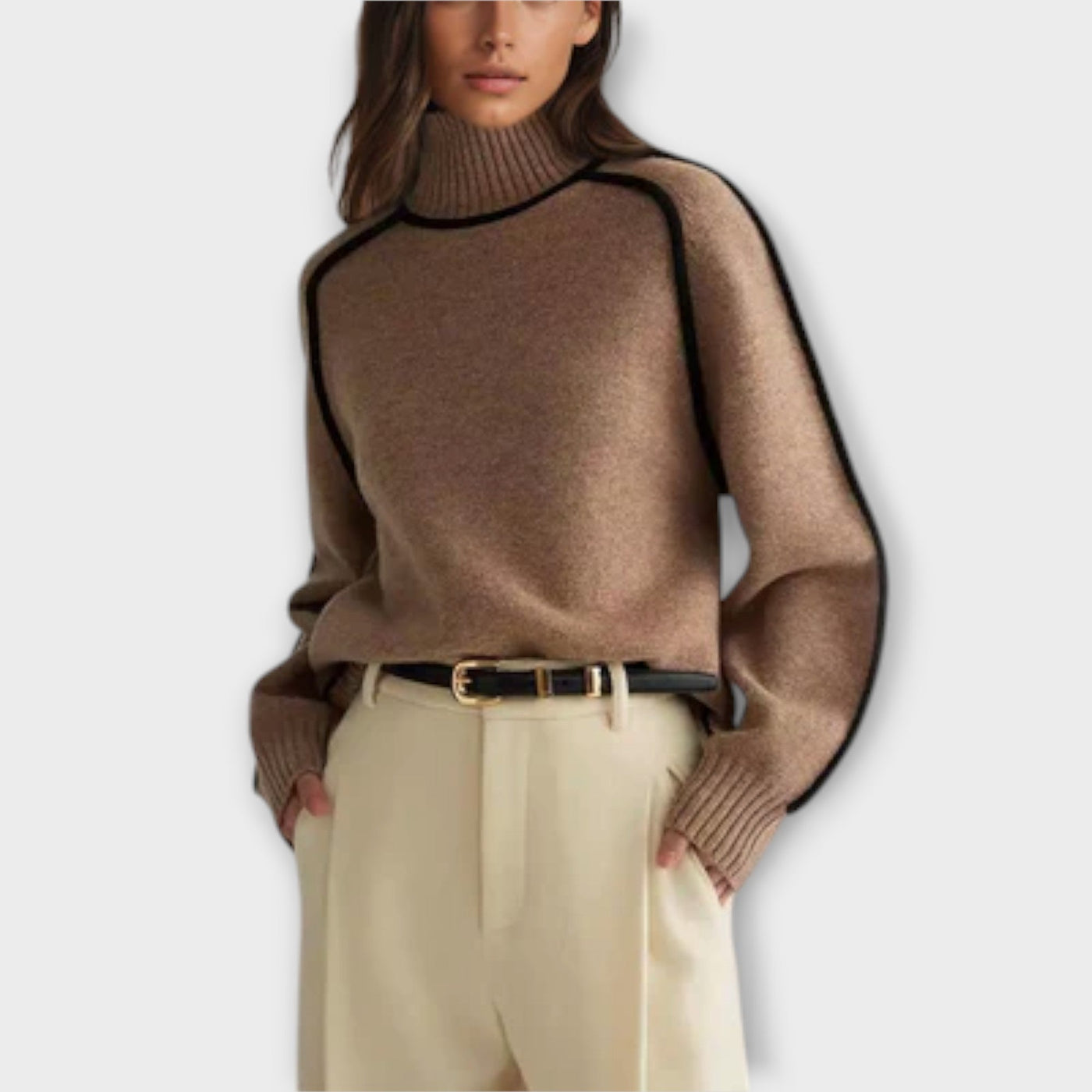 Mystica™ - Blød og elegant rullekrave sweater