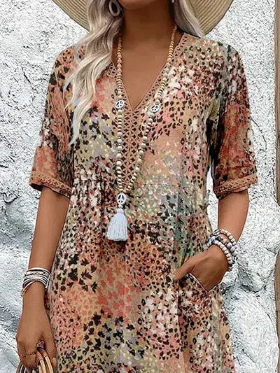 Fatima™ - Kjole med Blomsterprint