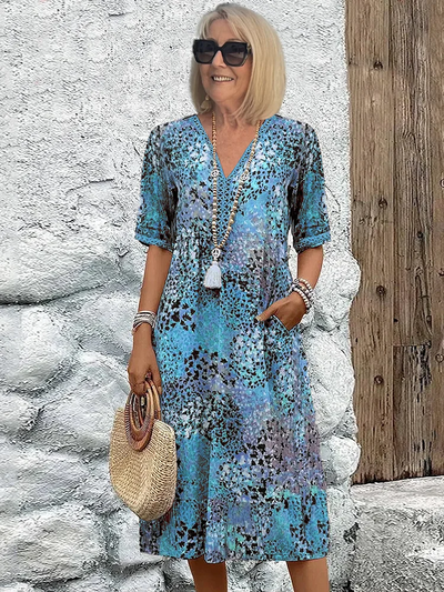Fatima™ - Kjole med Blomsterprint