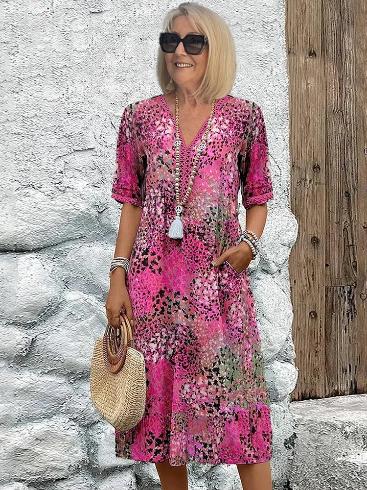 Fatima™ - Kjole med Blomsterprint