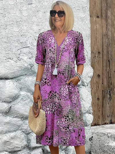Fatima™ - Kjole med Blomsterprint