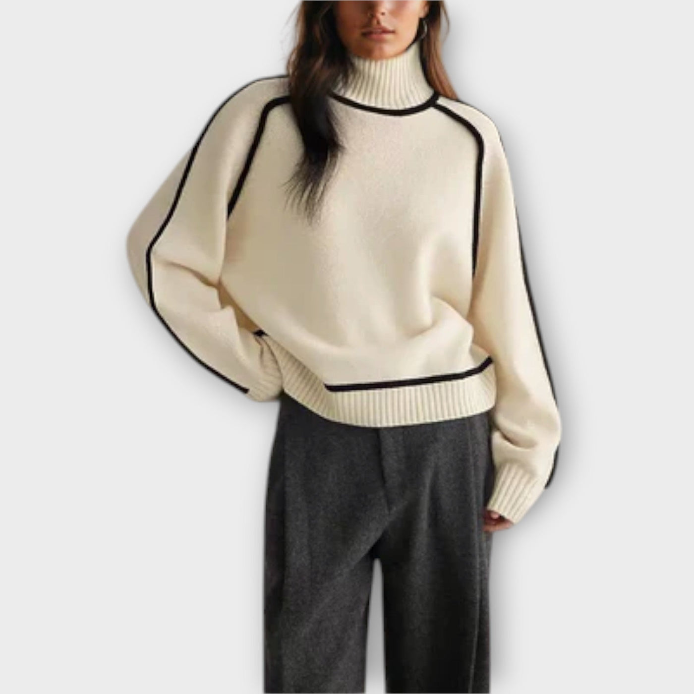 Mystica™ - Blød og elegant rullekrave sweater