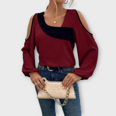 Cheryl™ - Bluse med firkantet udskæring