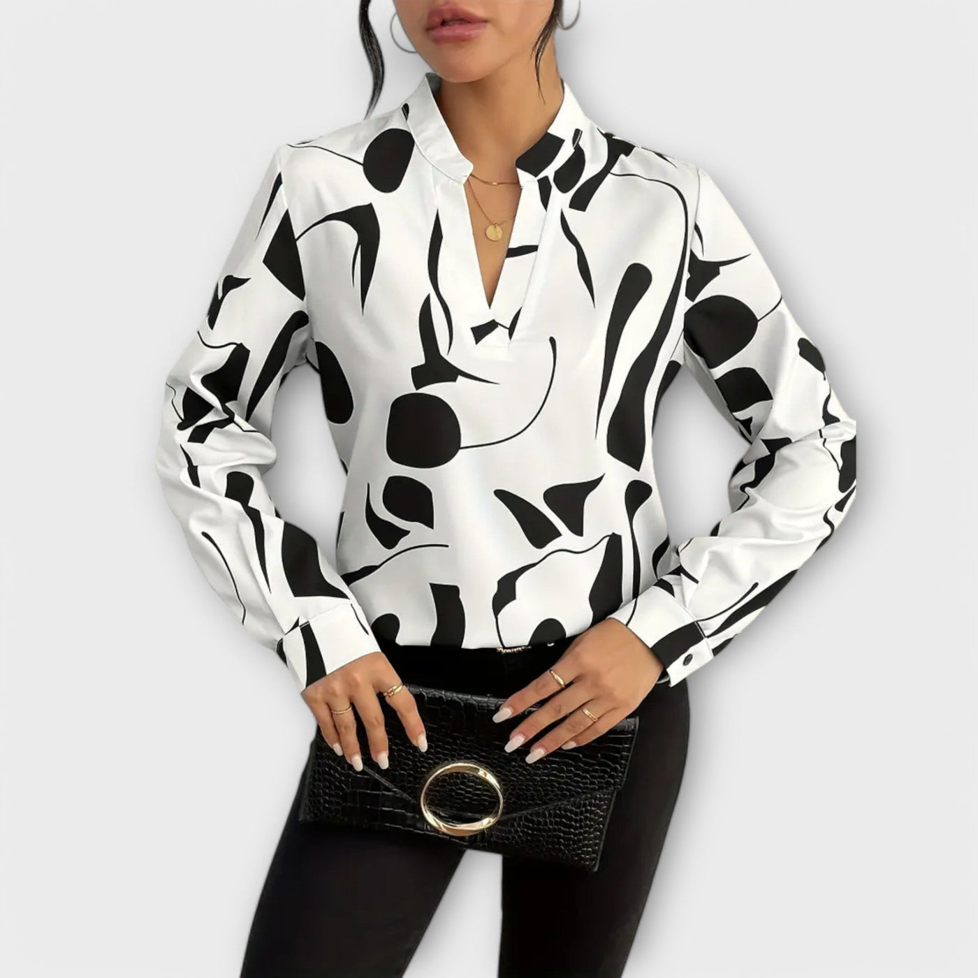 Rosela™ - Elegant langærmet bluse