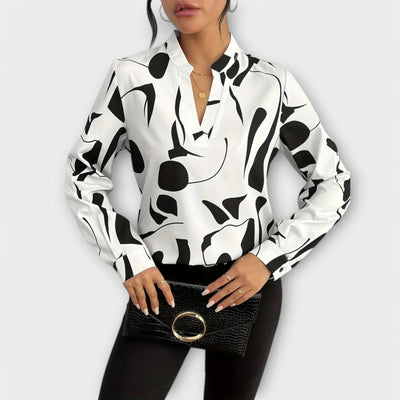 Rosela™ - Elegant langærmet bluse
