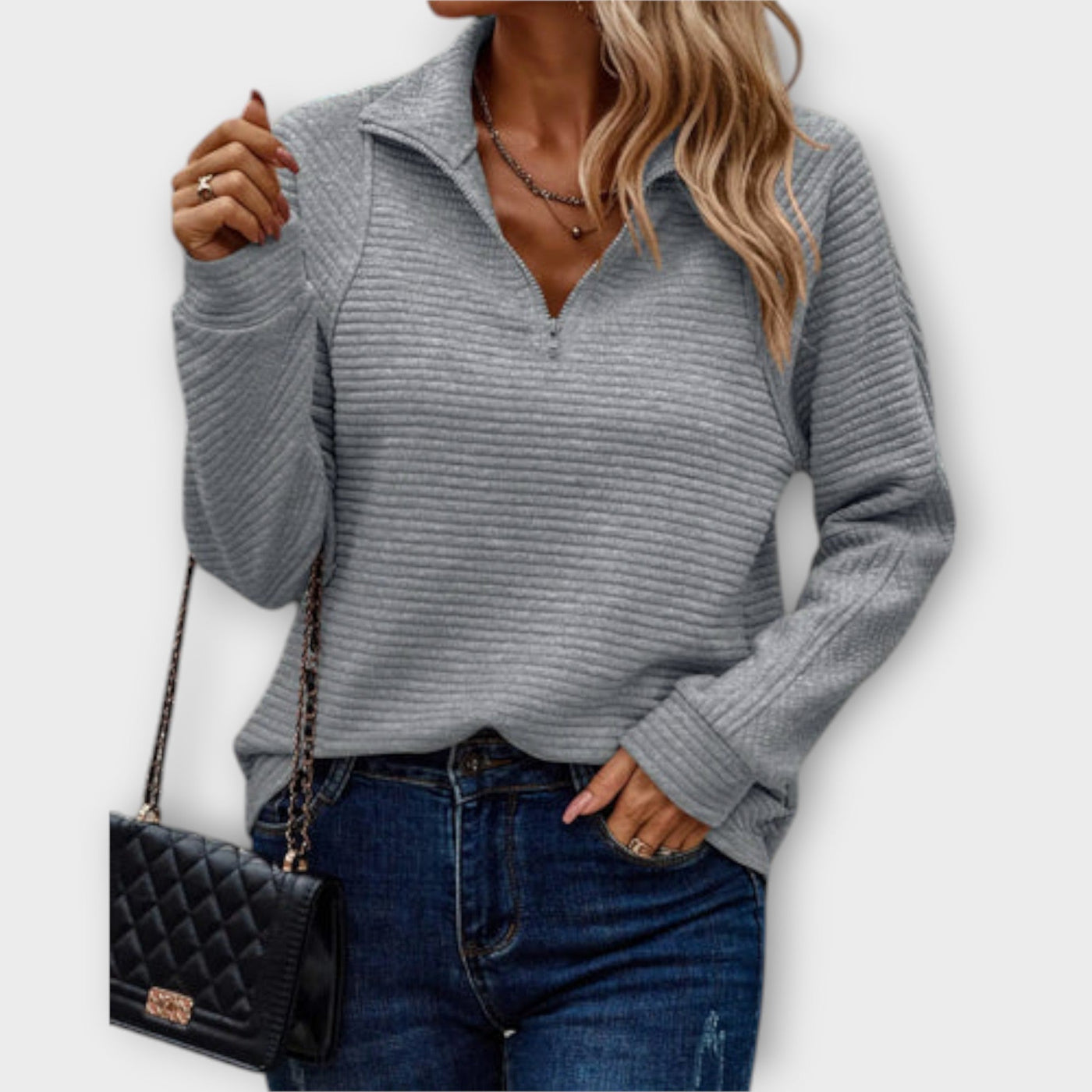 Kristie™ - Blød halfzip pullover