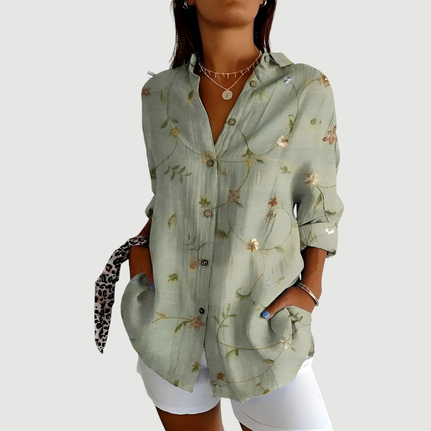 Farra™ - Bluse med farverigt design
