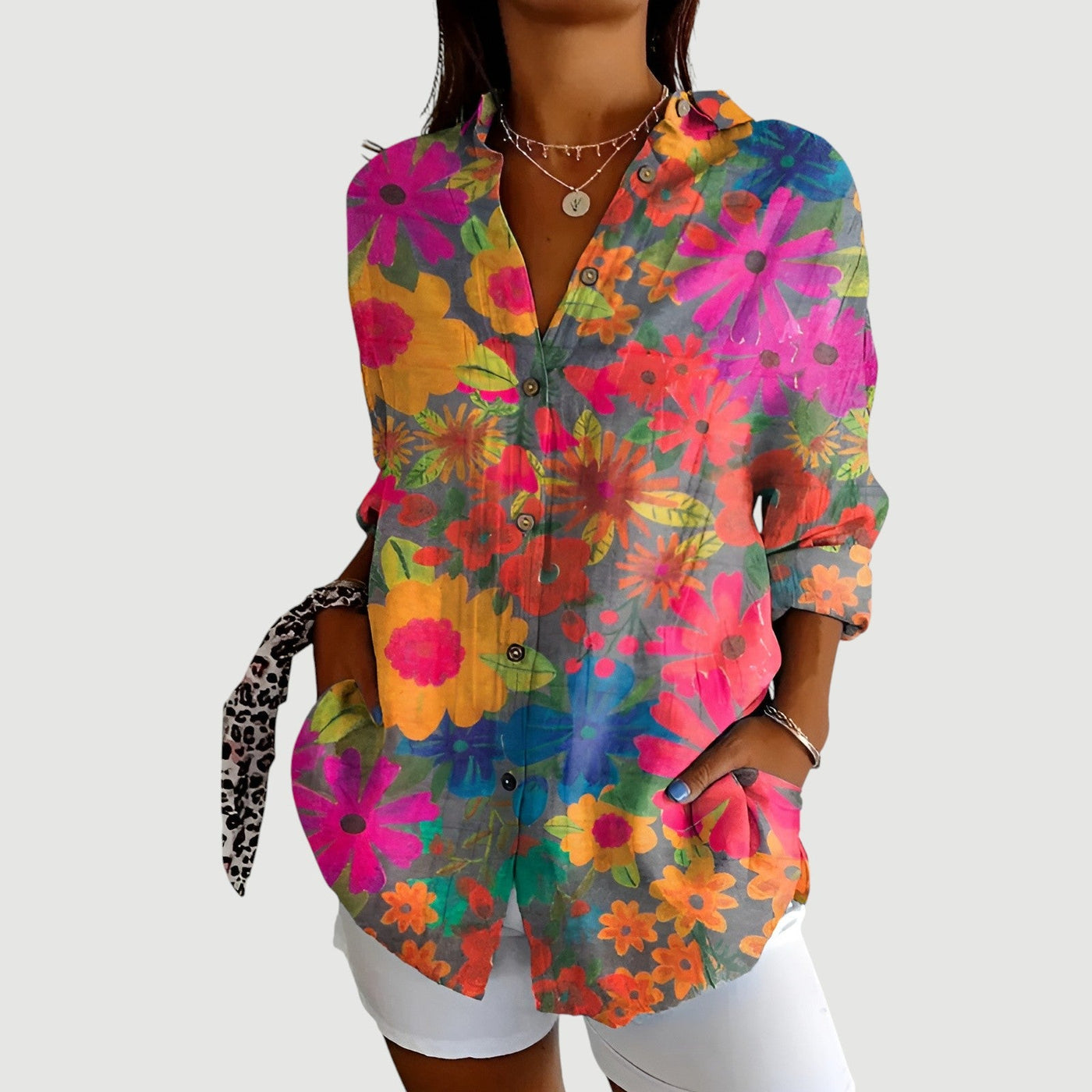 Bonna™ - Farverig bluse til enhver lejlighed