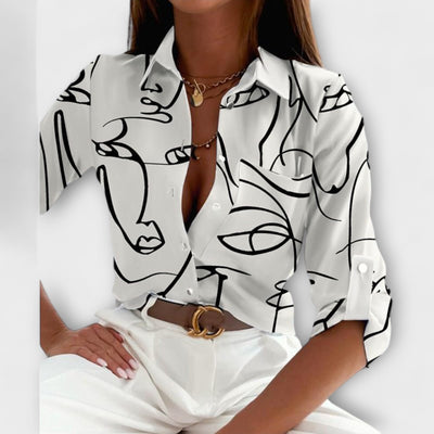 Hannea™ - Bluse med klassisk krave