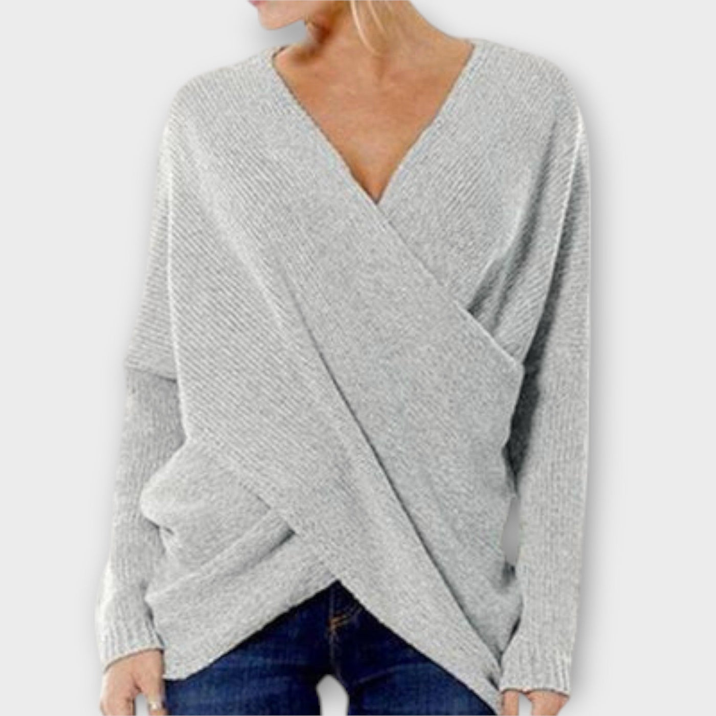 Aida™ - Elegant pullover med krydsdesign